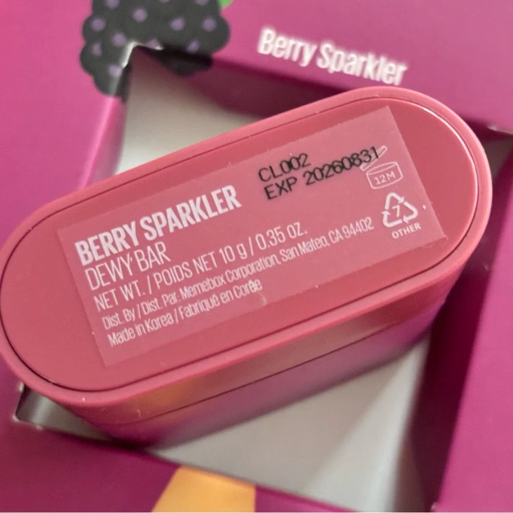 💝NEW KAJA DEWY BAR Berry Sparkler💝Cheek & Lip Multi Bar